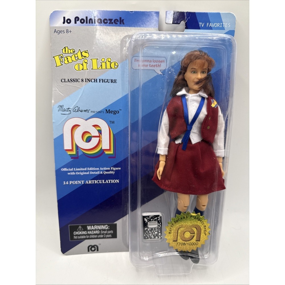 Mego The‎ Facts of Life Jo Polniaczek Limited Edition Classic 8 in Action Figure
